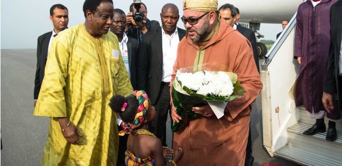 Le roi Mohammed VI au Ghana