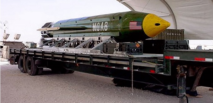 (Vidéo) - Les Etats-Unis lancent une bombe de 10 tonnes sur l’Afghanistan
