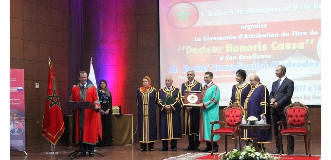 Dimitri Medvedev honoré à Rabat par le doctorat « Honoris Causa »