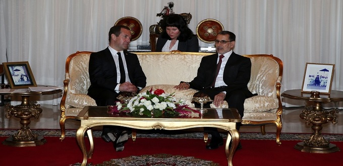 Le premier ministre russe Dimitri Medvedev au Maroc
