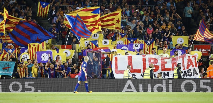 Le Barça et ses supporters soutiennent les dirigeants catalans incarcérés