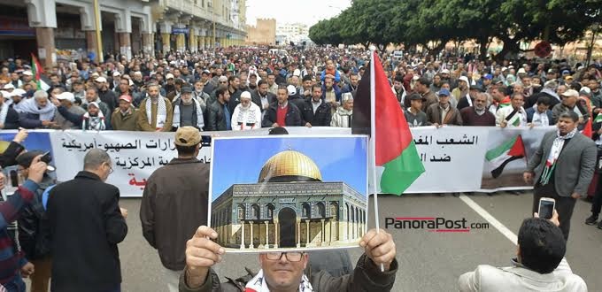 Les Marocains marchent à Rabat pour al-Qods/Jérusalem