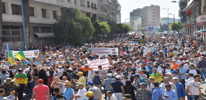 Une grande marche à Casablanca pour demander la libération des détenus d’al Hoceima