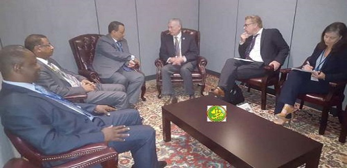 Horst Kohler reçu par le ministre des affaires étrangères de la Mauritanie