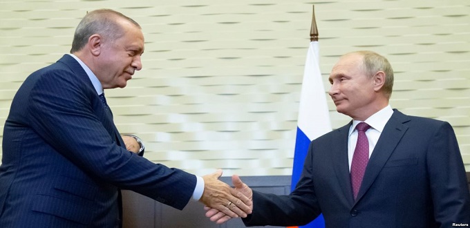 Poutine et Erdogan se mettent d'accord sur une « zone démilitarisée » à Idleb