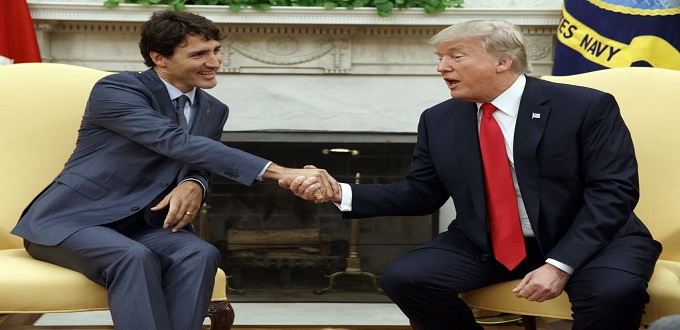 Trudeau estime qu'il n'est « pas toujours évident » de travailler avec Trump