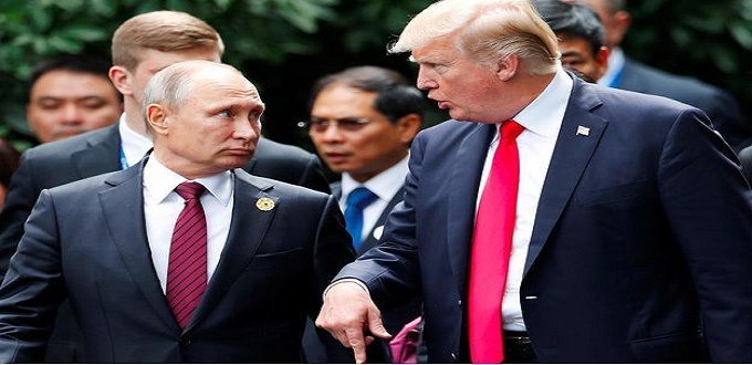 A l'Elysée, conversation « à bâtons rompus » entre Trump et Poutine