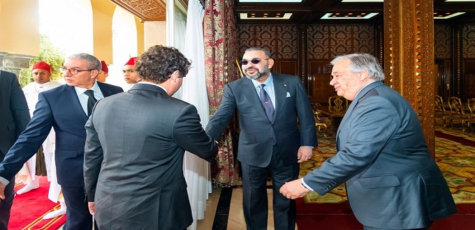 Le Maghreb, le Sahara et l'Afrique, sujets des discussions entre le roi et le secrétaire général des Nations Unies