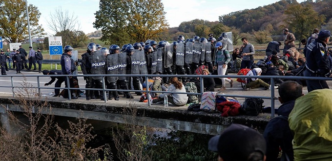 La police croate arrête des migrants à la frontière de l'UE
